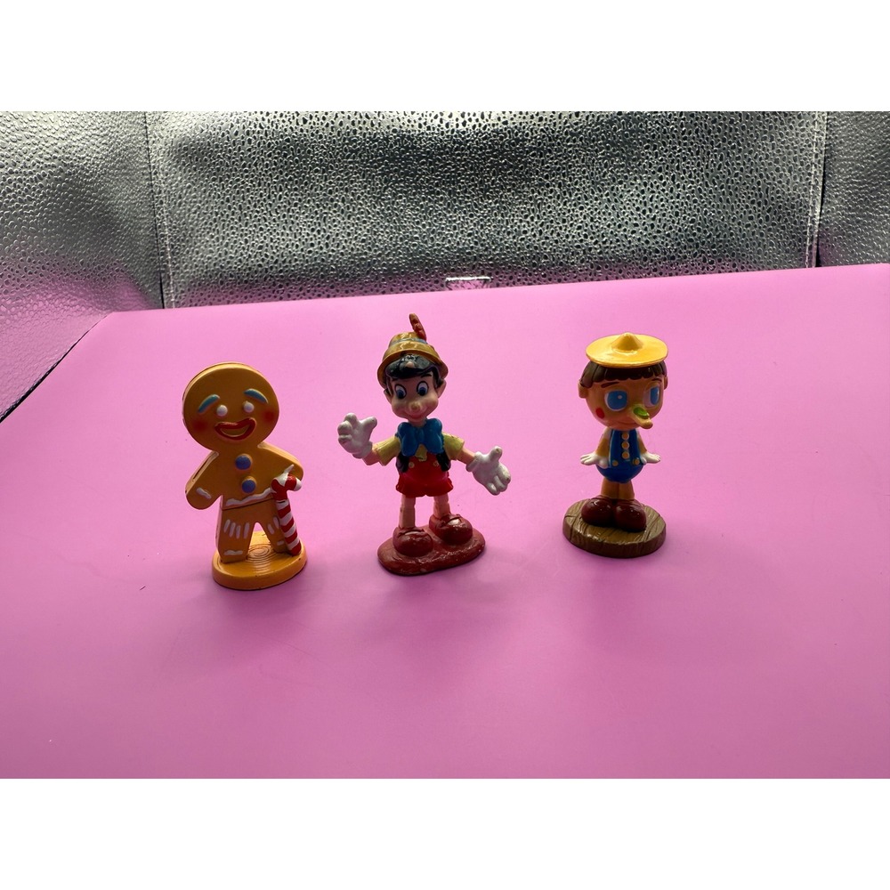 Disney Pinocchio Gingerbread Man Character‎ Figurine Lot